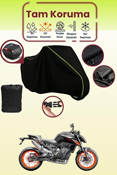 Dokaca Neo حقيبة خلفية باللون الأسود النيون قماش مجدّل متوافقة مع KTM 790 Duk...