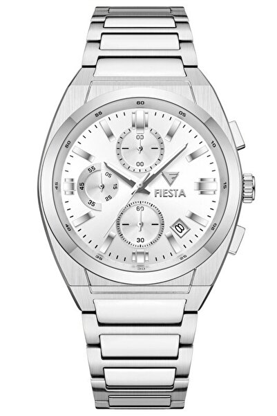 Fiesta ساعة يد رجالية F25012M بسوار معدني