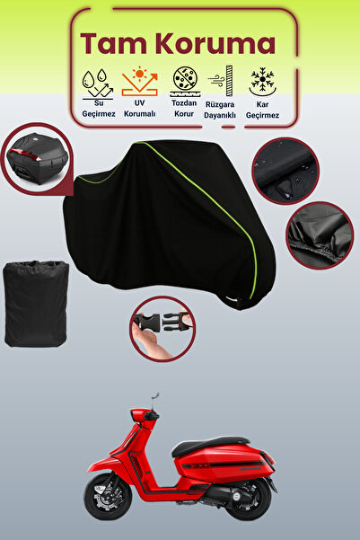 Dokaca Neo حقيبة خلفية سوداء نيون قماش مجدّل متوافقة مع لافتة الدراجة النارية...