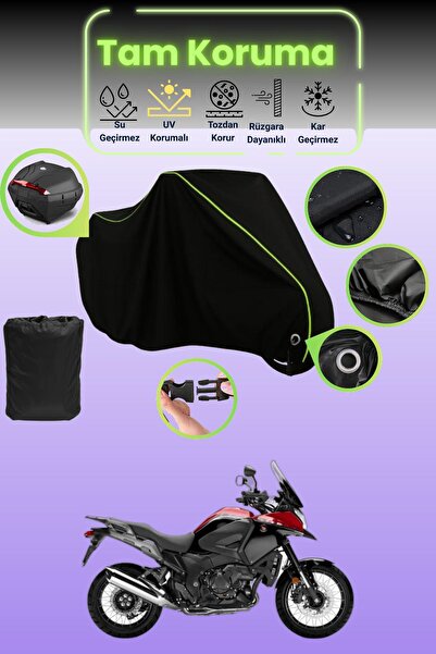 Dokaca Neo Black Neon Corded Fabric Lock and Tail Bag Compatible Honda Vfr 12...