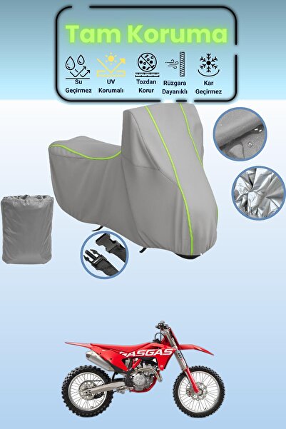 Dokaca Neo غطاء دراجة نارية متوافق مع غراي نيون قماش مجدّل غاز غاز MC 250 F، ...