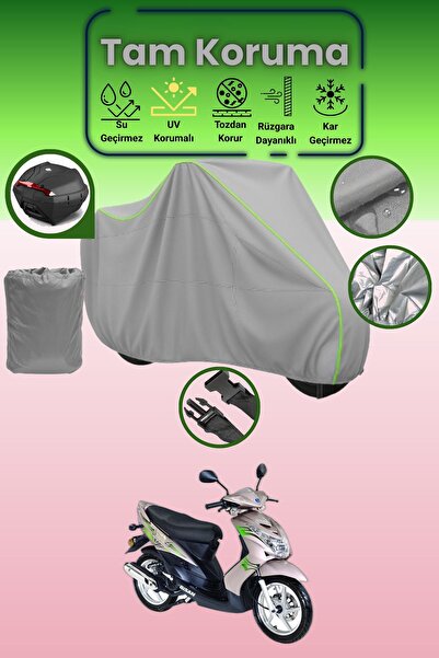 Dokaca Neo Gray Neon Corded Fabric Rear Bag Compatible Bisan Teos 125 Compati...