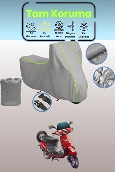 Dokaca Neo Gray Neon Corded Fabric Honda Kinetic Dx Compatible Motorcycle Tar...