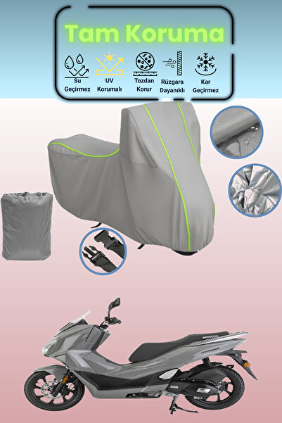 Dokaca Neo غطاء دراجة نارية رمادي نيون قماش مجدّل مونديال 125 سترايدا، غطاء و...