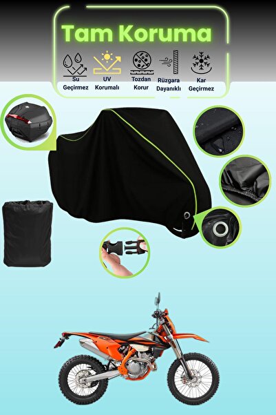 Dokaca Neo حقيبة خلفية وقفل أسود نيون قماش مجدّل متوافقة مع KTM 250 EXC-F، قم...