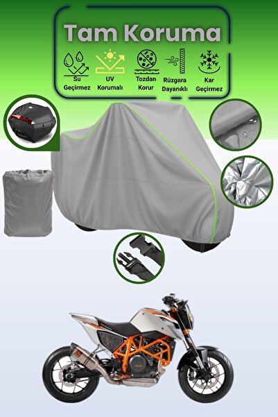 Dokaca Neo حقيبة خلفية باللون الرمادي النيون قماش مجدّل متوافقة مع KTM 690 Du...