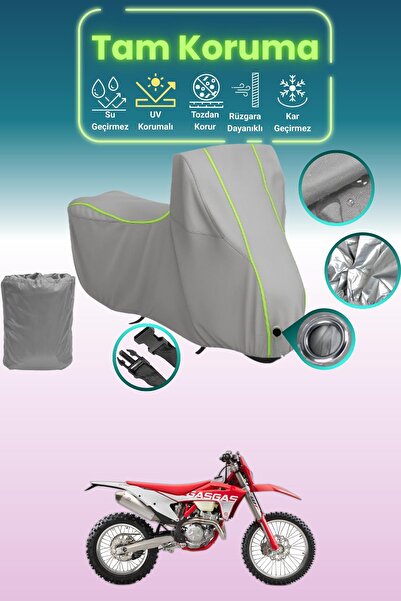 Dokaca Neo غطاء محرك متوافق مع غاز غاز EC 250 F باللون الرمادي النيون قماش مج...