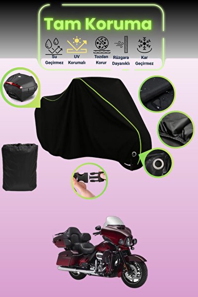 Dokaca Neo حقيبة خلفية سوداء نيون قماش مجدّل متوافقة مع حقيبة هارلي ديفيدسون ...