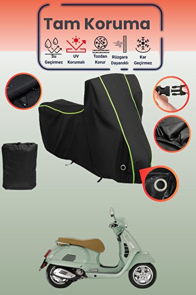Dokaca Neo غطاء دراجة نارية متوافق مع Vespa GTS 300، غطاء واقي من ماركة Black...
