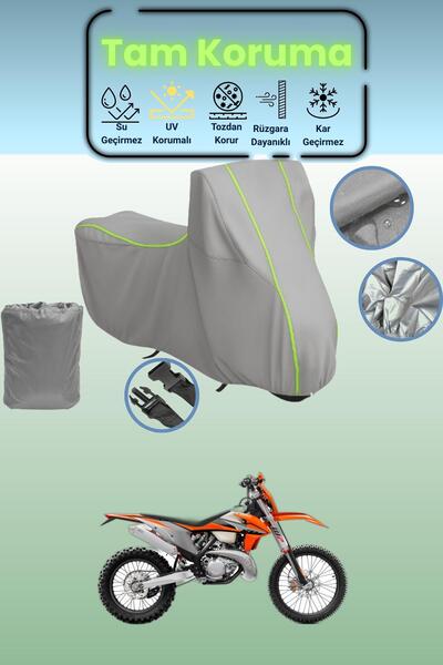 Dokaca Neo غطاء دراجة نارية متوافق مع KTM 300 EXC TPI باللون الرمادي النيون ق...