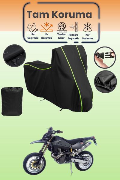 Dokaca Neo غطاء محرك متوافق مع Black Neon قماش مجدّل Husqvarna SM 610، غطاء و...