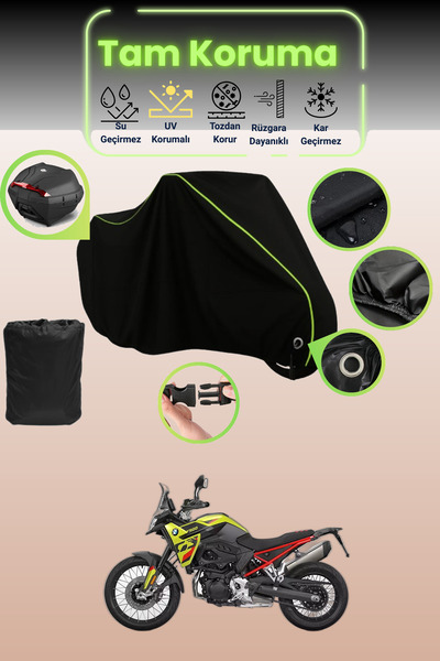 Dokaca Neo غطاء دراجة نارية متوافق مع BMW F 900 GS، غطاء واقي من ماركة Black ...