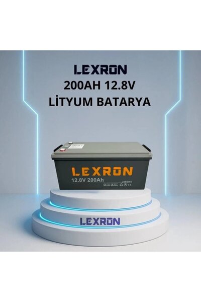 Lexron - İnges 12.8 VOLT 200 AMPER LİTYUM AKÜ - 12 VOLT 200 AH LİFEPO4 BATARY...