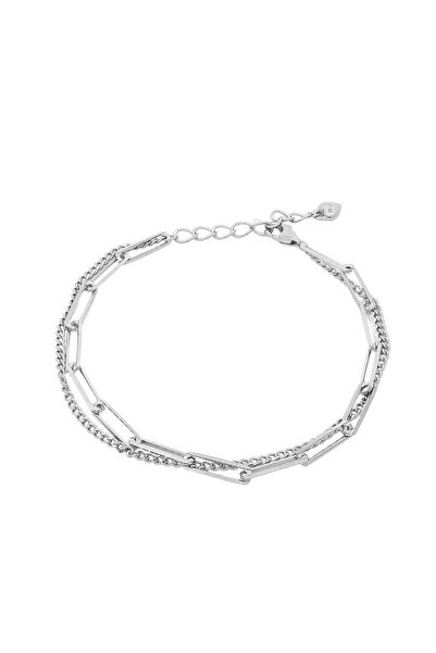 Bijuteria SORELLY Brățară cu lanț de argint și zale