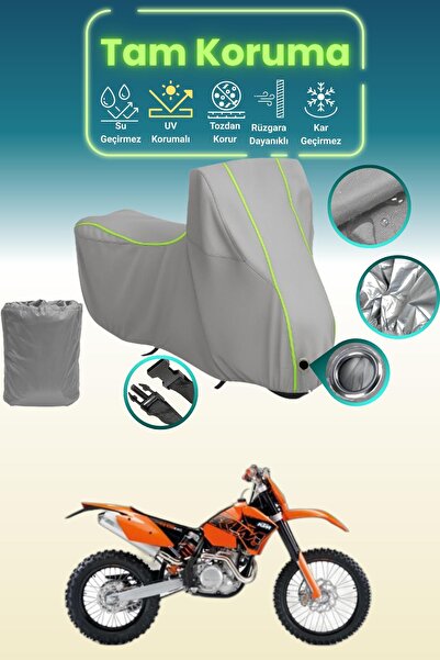 Dokaca Neo غطاء محرك متوافق مع KTM 450 EXC باللون الرمادي النيون قماش مجدّل، ...