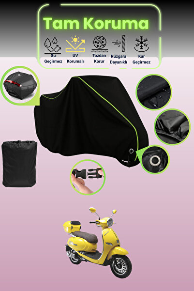 Dokaca Neo قماش دراجة نارية متوافق مع قفل قماش مجدّل وحقيبة خلفية باللون الأس...