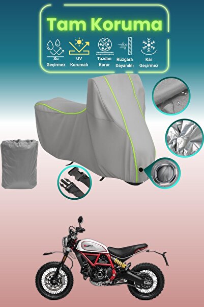 Dokaca Neo غطاء محرك متوافق مع دراجة دوكاتي سكرامبلر ديزرت سيليد من غراي نيون...