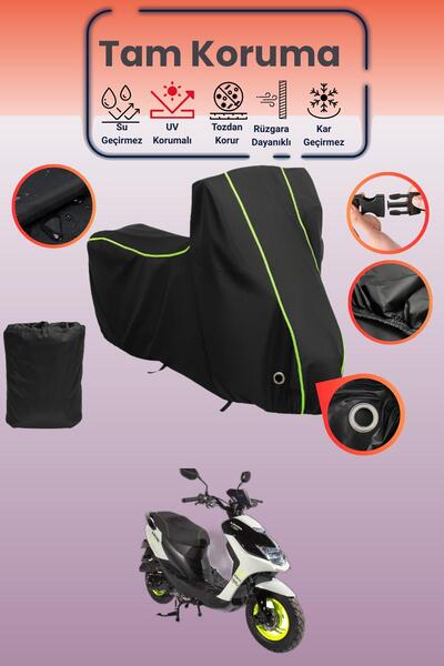 Dokaca Neo غطاء دراجة نارية متوافق مع أرورا AR 50-11 أريس، غطاء واقي أسود نيو...