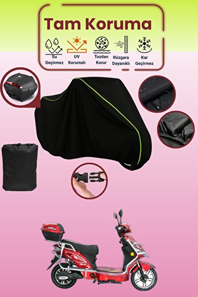 Dokaca Neo حقيبة خلفية باللون الأسود النيون قماش مجدّل متوافقة مع كينج موتور ...