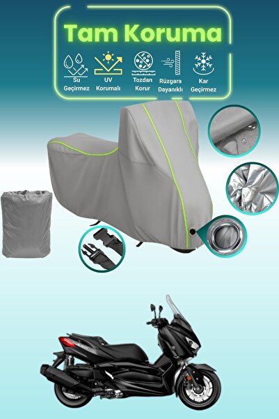 Dokaca Neo Gray Neon Corded Fabric Lock Compatible Yamaha X-Max 400 Iron Max ...