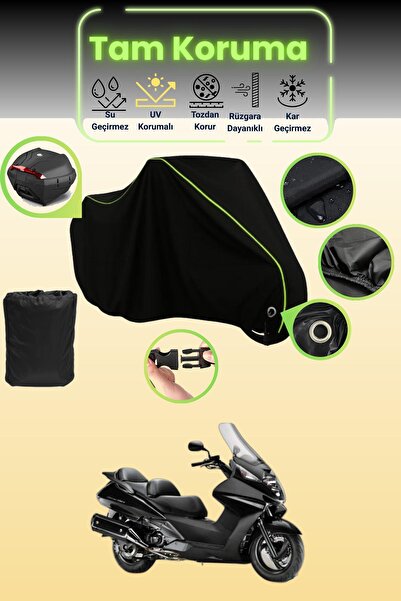 Dokaca Neo حقيبة خلفية وقفل أسود نيون قماش مجدّل متوافقة مع هوندا FJS 400 سيل...