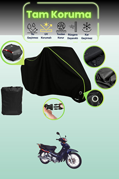 Dokaca Neo قماش دراجة نارية متوافق مع قفل قماش مجدّل وحقيبة خلفية باللون الأس...