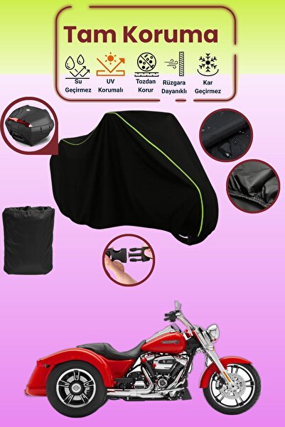 Dokaca Neo حقيبة خلفية سوداء اللون متوافقة مع دراجة نارية هارلي ديفيدسون فريو...