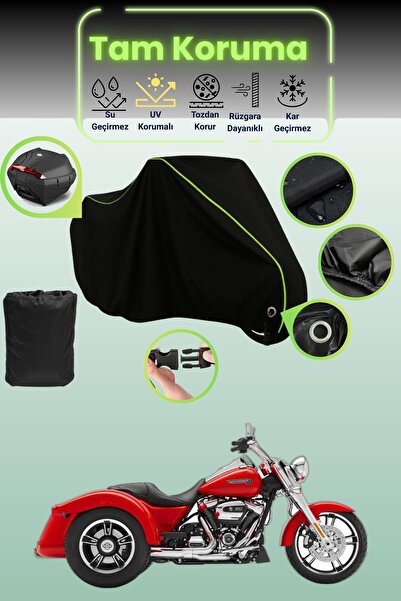 Dokaca Neo حقيبة خلفية وقفل أسود نيون قماش مجدّل متوافقة مع ماركة هارلي ديفيد...