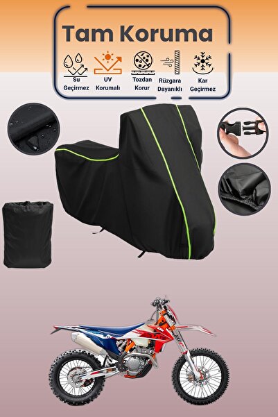 Dokaca Neo غطاء محرك متوافق مع KTM 250 EXC Six Days TPI من Black Neon قماش مج...