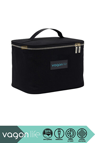 Vagonlife Термоізольований термос розміром 22x15,5x16,5 см з кишенями з оксфо...