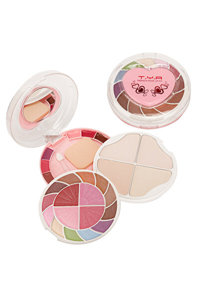 Muchmy مجموعة مكياج صغيرة محمولة متعددة الألوان لظلال العيون وتجميل الوجه، من...