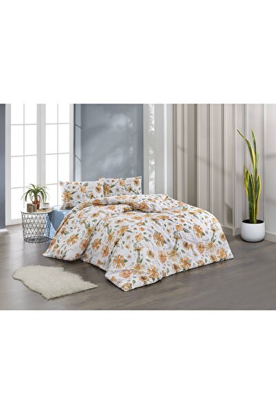 Bella Home Crystal Double Ranforce Duvet Cover Set - 4 Pieces - 100% Cotton - Original Luxury Box Delicate Somo