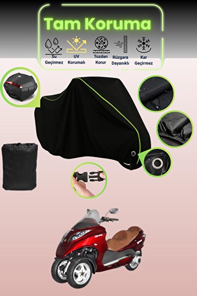 Dokaca Neo حقيبة خلفية وقفل أسود نيون قماش مجدّل متوافقة مع Yuki YB250ZKT Opt...