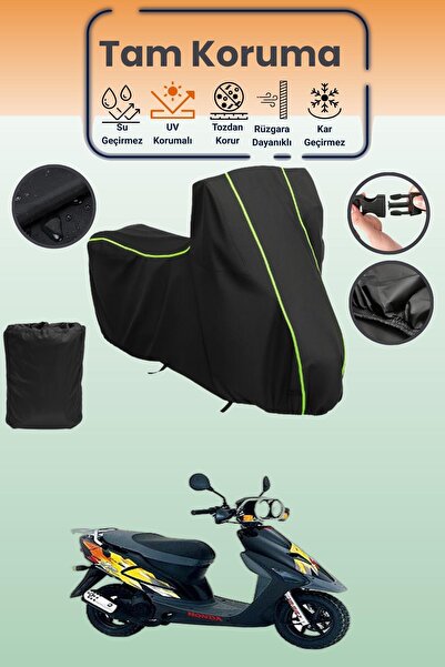 Dokaca Neo غطاء محرك متوافق مع هوندا SXR 50 باللون الأسود النيون قماش مجدّل، ...