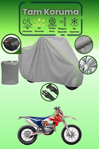 Dokaca Neo حقيبة خلفية رمادية نيون قماش مجدّل متوافقة مع KTM 250 EXC Six Days...