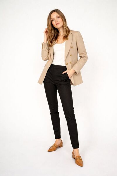 MG GİYİM STORE Women's Slim Fit Fabric Trousers