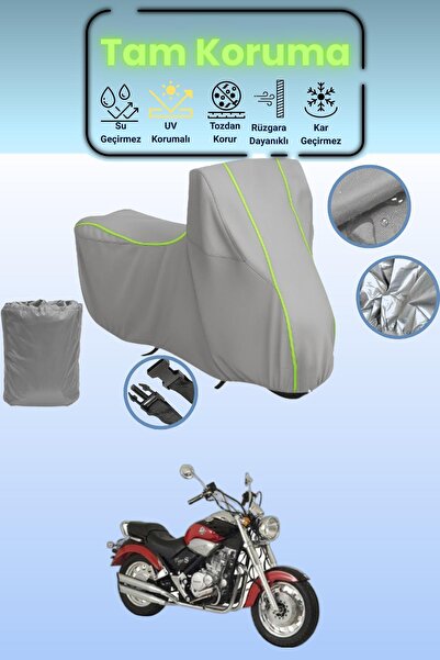 Dokaca Neo غطاء دراجة نارية رمادي نيون قماش مجدّل كانوني تايجر 250 متوافق، غط...