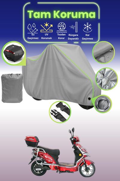 Dokaca Neo حقيبة خلفية رمادية نيون قماش مجدّل متوافقة مع كينج موتور KR-41 إبي...