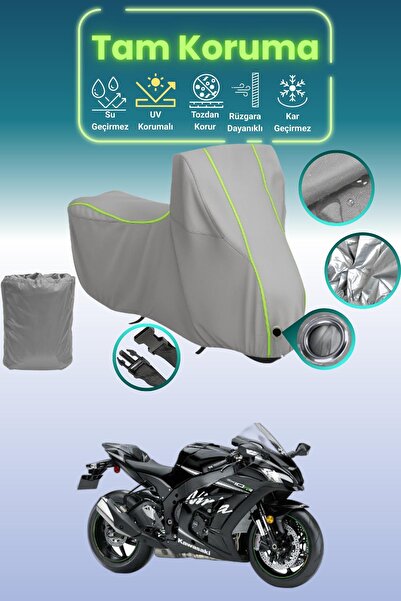 Dokaca Neo غطاء محرك متوافق مع كاواساكي نينجا ZX-10RR من نوع Gray Neon قماش م...