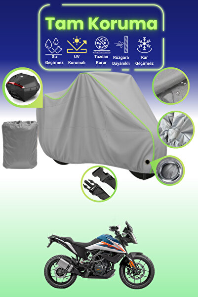 Dokaca Neo حقيبة خلفية وقفل باللون الرمادي النيون قماش مجدّل متوافقة مع KTM 2...