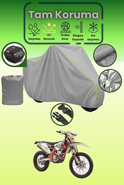 Dokaca Neo حقيبة خلفية رمادية نيون قماش مجدّل متوافقة مع KTM 350 EXC-F Six Da...