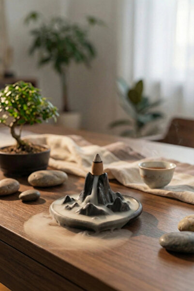 BenomTech Kalp Şekilli Geri Akış Tütsülük | Dekoratif ve Rahatlatıcı