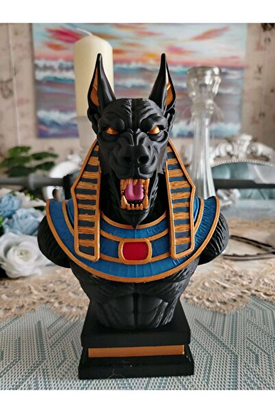 SZD Design Antik Mısır Anubis Büst Heykeli