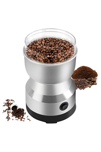 KRİZANTEM Mini Elektrikli Kahve Öğütücü Çekirdek Kahve Değirmeni Baharat Tahı...