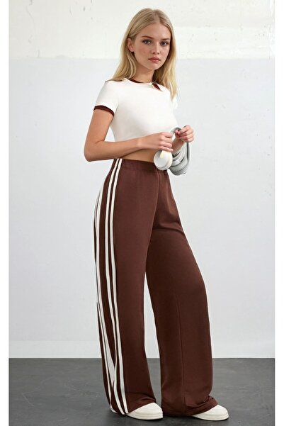 CARLA MARA Two Thread Stripe Detail Sweatpants
