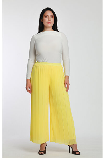 MİYORO Pleated Plus Size Pants