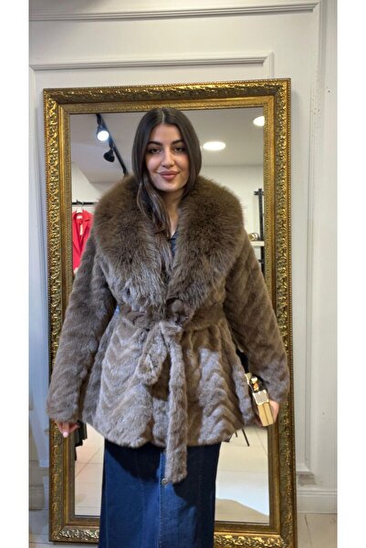 SUNAYBUTİK KAHVERENGİ İTHAL KÜRK