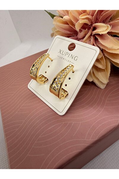 XUPING JEWELRY Zircon Stone Drop Model Steel Earrings