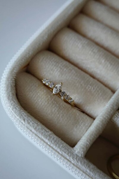 Minimo Xuping Kristal 7 Taşlı Yüzük 14k Kuyum Model