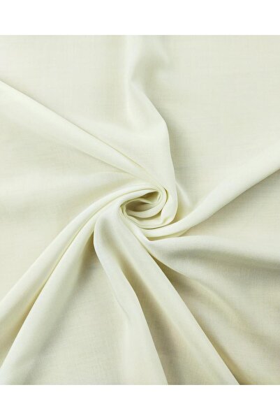 Kumaş Parça Țesătură din voal de viscoză de culoare albă (lățime 140 cm x lun...